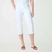 Gloria Vanderbilt Amanda Womens Straight High Rise Capri Pant