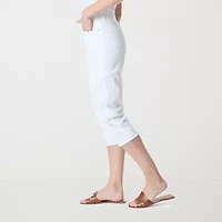 Gloria Vanderbilt Amanda Womens Straight High Rise Capri Pant