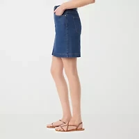 Gloria Vanderbilt Womens High Rise Denim Skirt