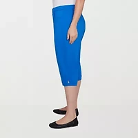 Alfred Dunner Parrot Cay Womens Plus Stretch Fabric Slim Capri Pant