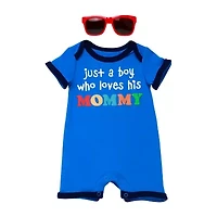 Baby Starters Baby Boys Short Sleeve Romper