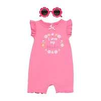 Baby Starters Girls Short Sleeve Romper