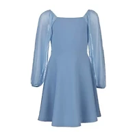 Speechless Big Kid Girls Long Sleeve Skater Dress