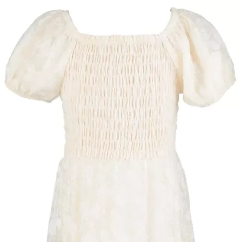 Speechless Big Kid Girls Short Sleeve Maxi Dress