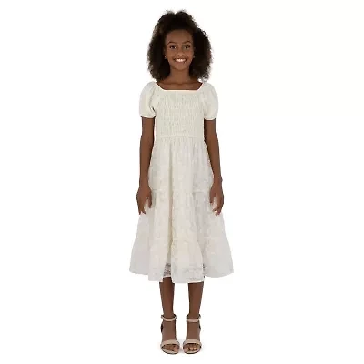 Speechless Big Kid Girls Short Sleeve Maxi Dress