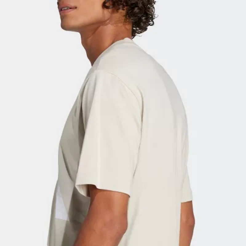 adidas Mens Crew Neck Short Sleeve Regular Fit Graphic T-Shirt