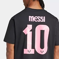 adidas Messi Mens Crew Neck Short Sleeve Active T-Shirt