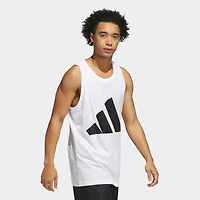 adidas Mens Crew Neck Sleeveless Active Tank Top