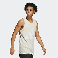 adidas Mens Crew Neck Sleeveless Active Tank Top