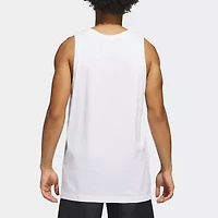 adidas Mens Crew Neck Sleeveless Active Tank Top