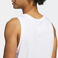adidas Mens Crew Neck Sleeveless Active Tank Top
