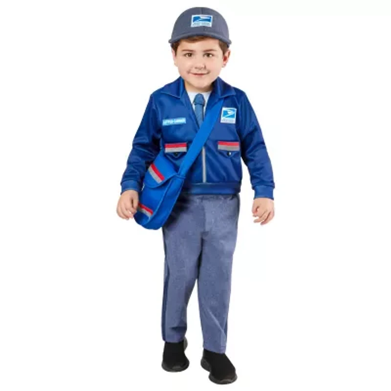 Little & Big Kid Unisex Usps Letter Carrier Kids 4-pc. Costume