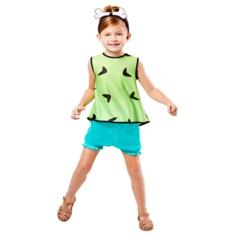 Little & Big Kid Girls Pebbles The Flintstones 3-pc. Costume