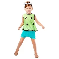 Little & Big Kid Girls Pebbles The Flintstones 3-pc. Costume