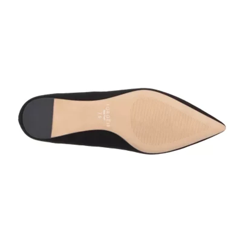 Torgeis Hartwell Womens Pointed Closed Toe Ballet Flats