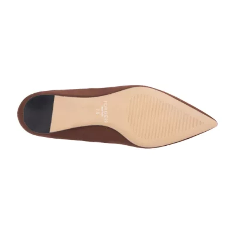 Torgeis Hartwell Womens Pointed Closed Toe Ballet Flats