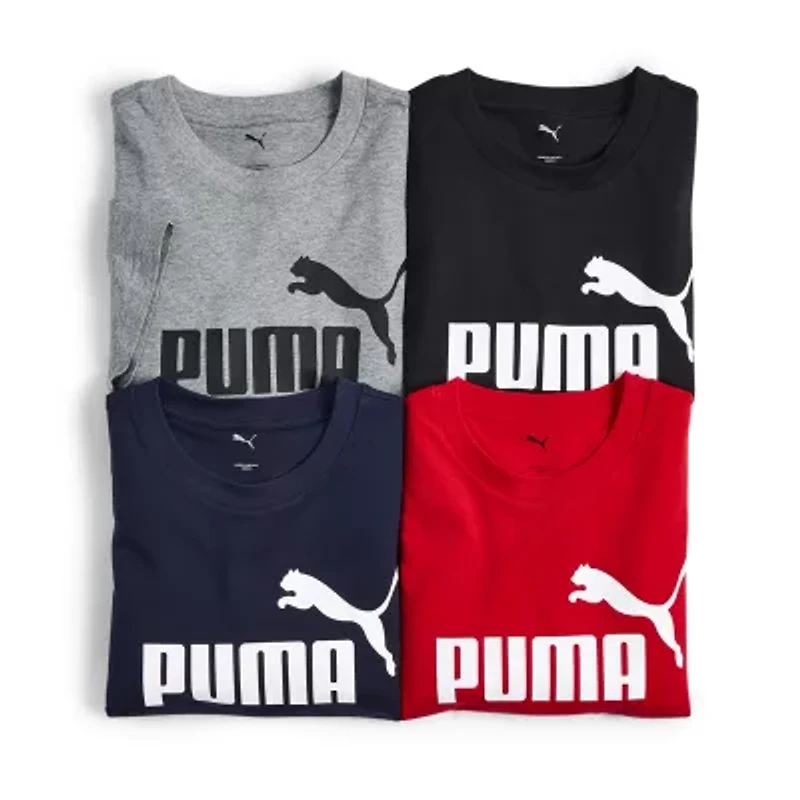 PUMA Mens Crew Neck Short Sleeve Regular Fit Graphic T-Shirt