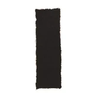 Linon Flokati Solid Woven 2'4" X 8'6" Rectangular Runner