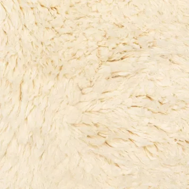 Linon Flokati Solid Woven Rectangular Accent Rug