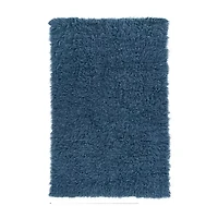 Linon Flokati Solid Woven Rectangular Area Rug