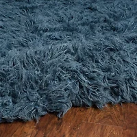 Linon Flokati Solid Woven Rectangular Area Rug