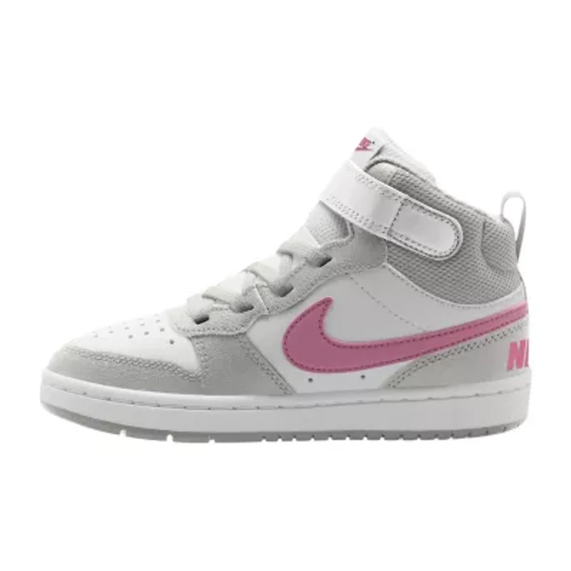 Nike Court Borough Mid Little Kid Girls Sneakers