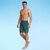Nike Mens Drawstring Waist Logo Swim Trunks
