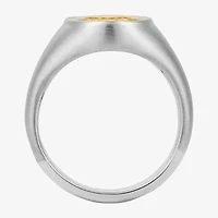 Harry Potter Mens 14K Two Tone Gold Over Silver Signet Ring