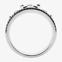 Harry Potter (F/Si2) Womens Lab Grown Diamond Accent Genuine Spinel Sterling Silver Cocktail Ring