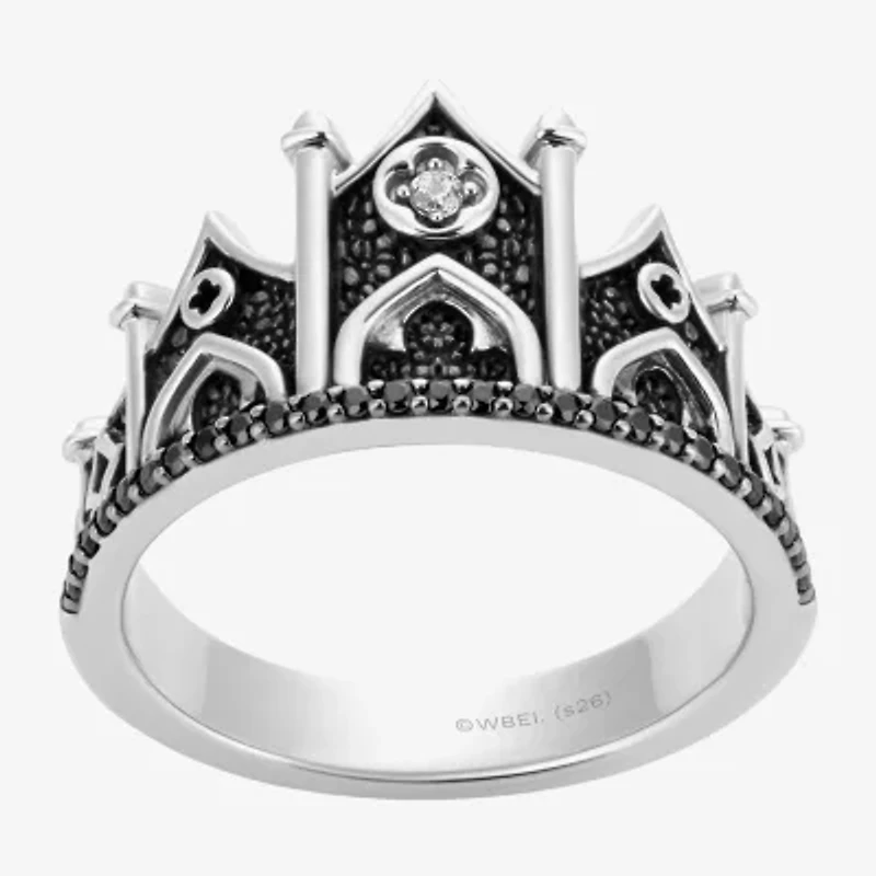 Harry Potter (F/Si2) Womens Lab Grown Diamond Accent Genuine Spinel Sterling Silver Cocktail Ring