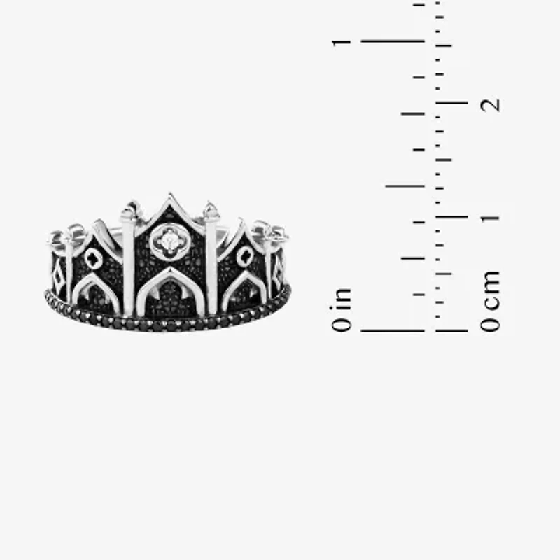 Harry Potter (F/Si2) Womens Lab Grown Diamond Accent Genuine Spinel Sterling Silver Cocktail Ring