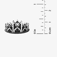 Harry Potter (F/Si2) Womens Lab Grown Diamond Accent Genuine Spinel Sterling Silver Cocktail Ring