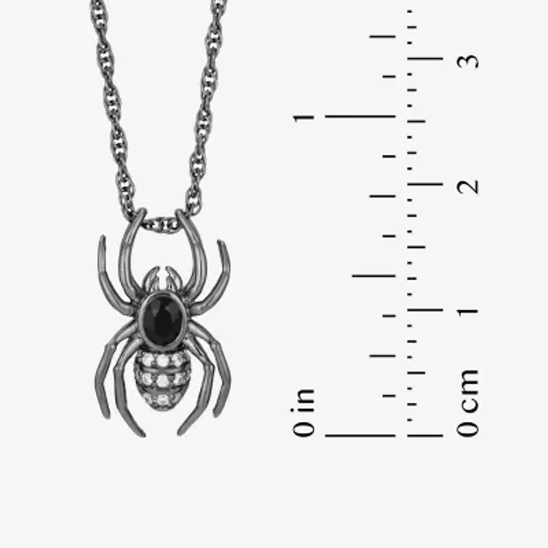 Harry Potter (F / Si2) Womens Diamond Accent Genuine Black Onyx Sterling Silver 16 Inch Pendant Necklace