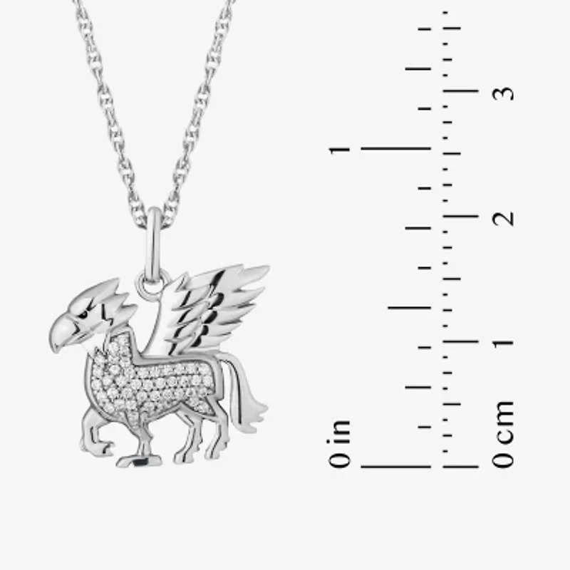 Harry Potter (F/Si2) Womens 1/6 CT. T.W. Lab Grown White Diamond Sterling Silver 16 Inch Pendant Necklace