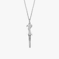 Harry Potter (F/Si2) Womens 1/6 CT. T.W. Lab Grown White Diamond Sterling Silver 16 Inch Pendant Necklace
