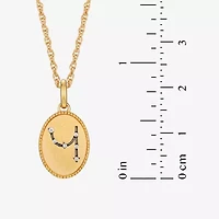 Harry Potter (F / Si2) Womens Diamond Accent Lab Grown White Diamond 14K Gold Over Silver Oval 16 Inch Pendant Necklace