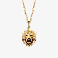 Harry Potter (F / Si2) Womens 1/10 CT. T.W. Genuine Red Garnet 14K Gold Over Silver 16 Inch Pendant Necklace