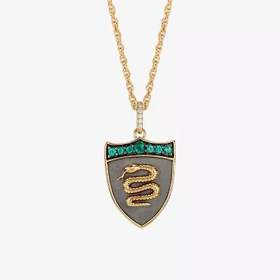 Harry Potter (F / Si2) Womens Diamond Accent Genuine Red Garnet 14K Gold Over Silver 16 Inch Pendant Necklace