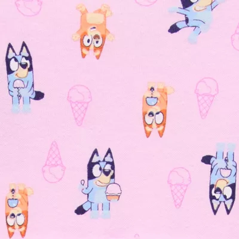 Baby Girls Bluey Crew Neck Short Sleeve Bodysuit