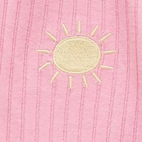 Okie Dokie Toddler & Little Girls Round Neck Short Sleeve Peplum Top