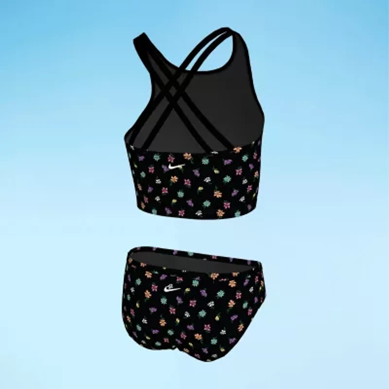 Nike Little & Big Kid Girls Floral 2-pc. Tankini Set