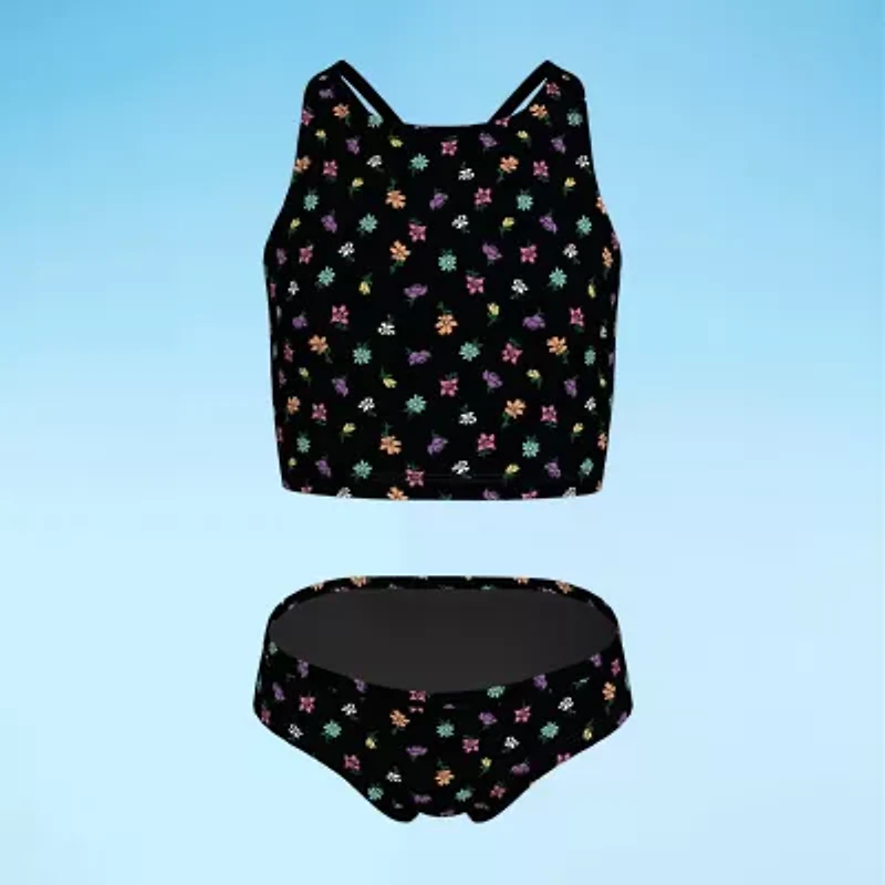 Nike Little & Big Kid Girls Floral 2-pc. Tankini Set