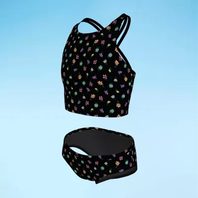 Nike Little & Big Kid Girls Floral 2-pc. Tankini Set