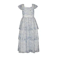 Bonnie Jean Little & Big Kid Girls Sleeveless Cap Floral Maxi Dress