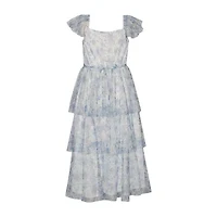 Bonnie Jean Little & Big Kid Girls Sleeveless Cap Floral Maxi Dress