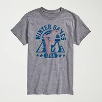 Novelty Mens Crew Neck Short Sleeve Regular Fit Graphic T-Shirt