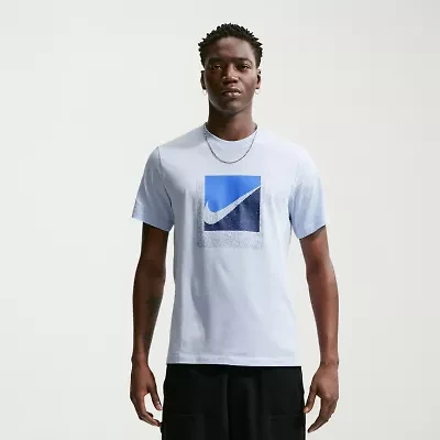 Nike Swoosh Mens Crew Neck Short Sleeve Classic Fit Graphic T-Shirt