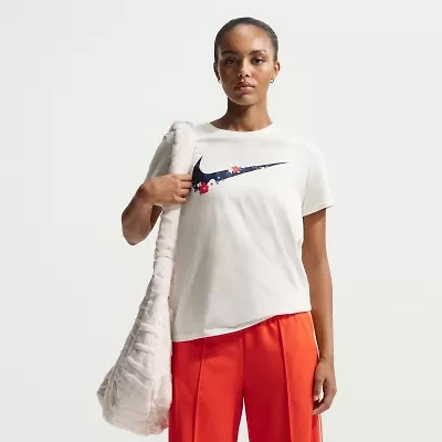 Nike Womens Crew Neck Short Sleeve Active T-Shirt