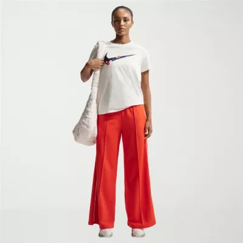 Nike Womens Crew Neck Short Sleeve Active T-Shirt