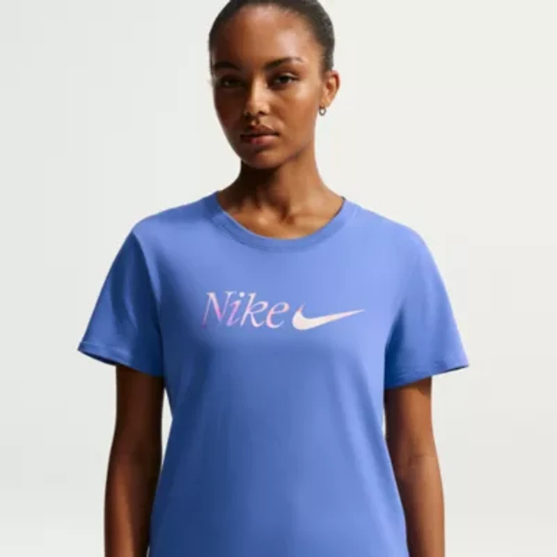 Nike Womens Crew Neck Short Sleeve Active T-Shirt